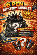 6-Pen Mystery Bundle – Includes at Least 1 Guaranteed Beaded Pen